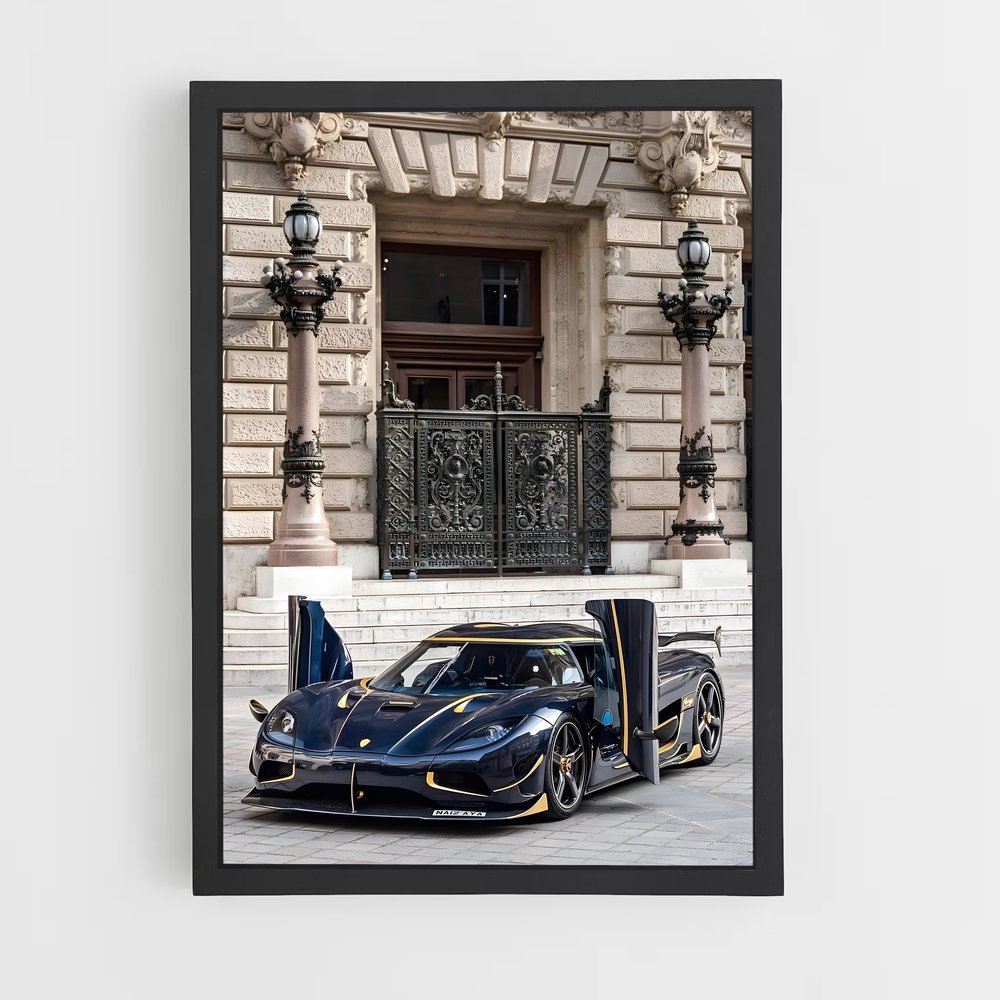 Poster Supercar Nocturne – affiche Koenigsegg (vue 2)